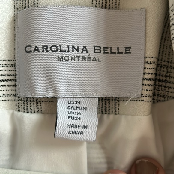 Carolina Belle Montreal Long Jacket Overcoat Blazer Size Medium - Picture 5 of 6